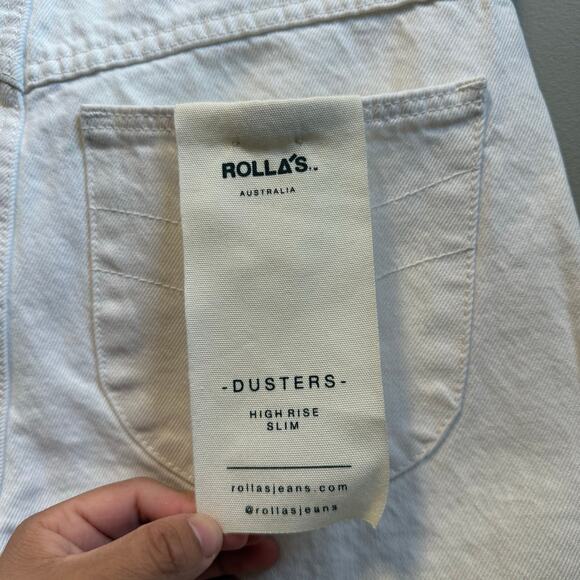 Rolla’s Size 27 Dusters High Rise Slim Straight Jean in Vintage White New - Picture 7 of 9